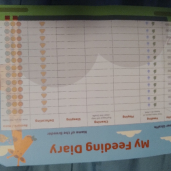 tall stuffed animal that u keep a time card of feedining. - Picture 2 of 6